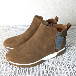 LifeStride Womens Hope Faux Leather Comfort Insole Ankle Boots Shoes Size 7